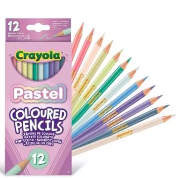 Crayola: Set di 12 matite colorate in tonalità pastello