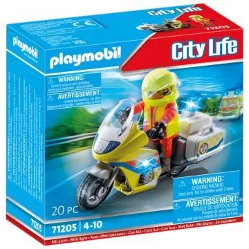 Playmobil: Mentőmotor villogó fénnyel 71205