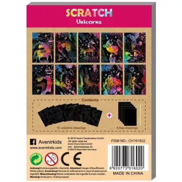 Avenir : Livre de création mini gravure - Licorne - .image