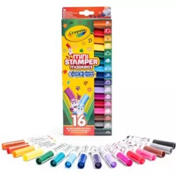 Crayola: Set de mini marcadores - 16 unidades