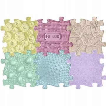 Muffik: Tappeto ortopedico sensoriale - set 6 pezzi, pastel - .immagine