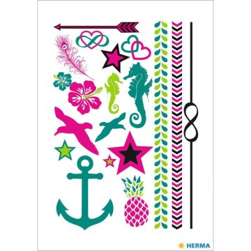 Herma: Zmywalny letni tatuaż dla dziewczyn - .zdjęcie 