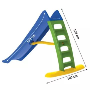 Speed csúszda vízcsatlakozóval, 170 cm - kék-zöld - . kép