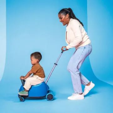 Y Glider: Luna 2 az 1-ben roller és bébitaxi - Kék - . kép