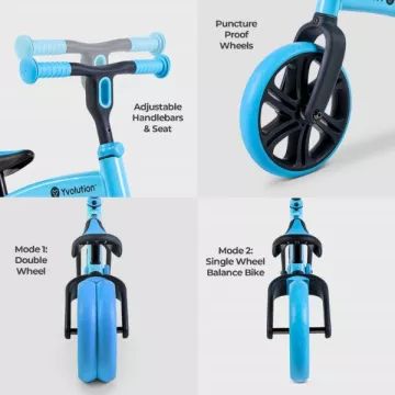 Y Velo: Junior futóbicikli - Kék - . kép