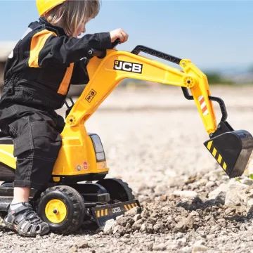 Bager JCB brez pedalov, s čelado - .slika