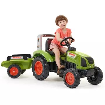 Falk: Claas pedāļu traktors ar piekabi - .attēls
