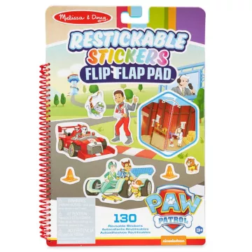 Melissa & Doug: Mancs őrjárat újrahasználható matrica füzet - Küldetések