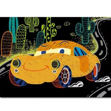 Avenir: Mini-kraskaart boek - Auto's - .afbeelding