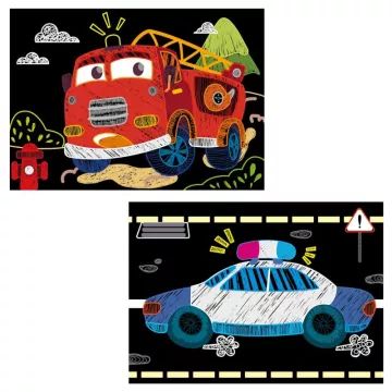 Avenir: Mini-kraskaart boek - Auto's - .afbeelding