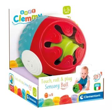 Clemmy: atinge, rostogolește și joacă-te! minge moale pentru dezvoltarea simțurilor