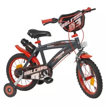 Produkt: Rower dziecięcy Vulcano, rozmiar 14, czerwono-czarny.