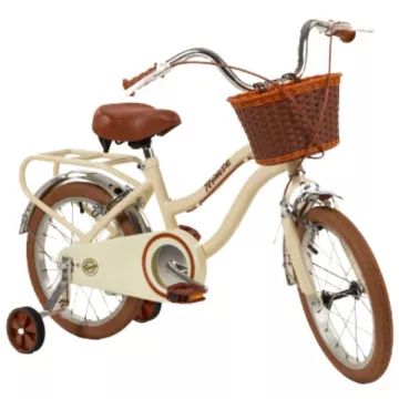 Toimsa: Vintage kinderfiets, maat 16, beige - .afbeelding
