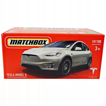 Matchbox: Tesla Model X kisató - fehér