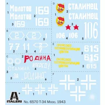 Italeri: Czołg T-34/76 Mod. 1943, zestaw modelarski premium, skala 1:35 - .zdjęcie 