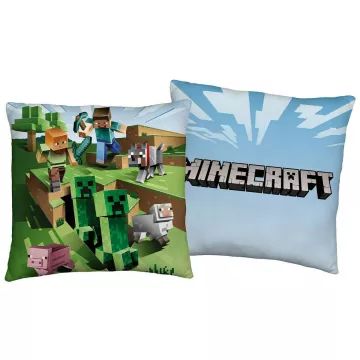 Minecraft: Kúszónövények harca díszpárna - 40 x 40 cm - . kép