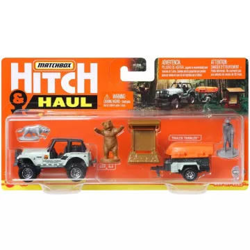 Matchbox: Hitch and Haul - MBX Off Road kisautó szett, Jeep 4 x 4
