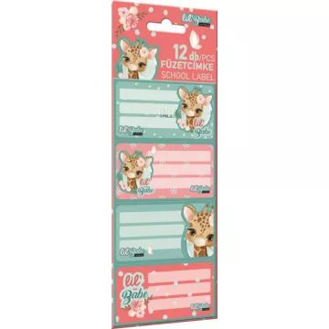 Lollipop: Etiqueta de caderno Lil Babe, pacote com 12