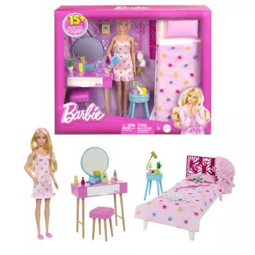 Barbie film: Zestaw do zabawy Barbie - sypialnia - .zdjęcie 