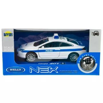 Welly CityDuty: Peugeot Coupé 407 Police mașinuță , 1:34 - .foto