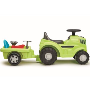 Écoiffier: Bébitaxi traktor utánfutóval - 81 cm, CSOMAGOLÁSSÉRÜLT - . kép