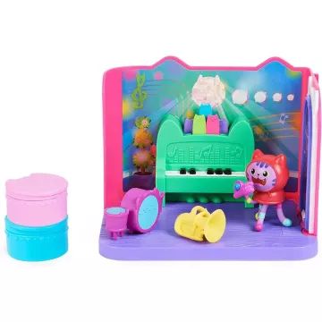 Gabi hiša za lutke: Deluxe igralni set - glasbena soba Dj Catnipa - .slika