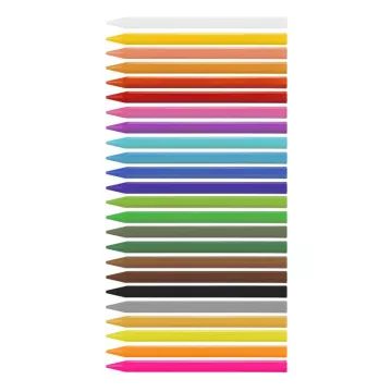 Milan: Háromszög alakú zsírkréta készlet - 24 db-os - . kép