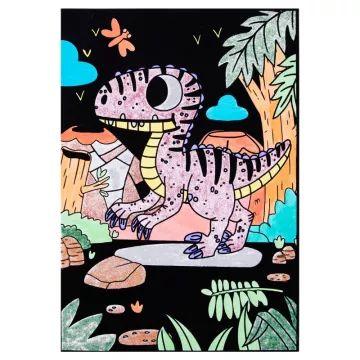 Tookyland: zestaw do kolorowania zamszowy - dinozaury, 30x25 cm - .zdjęcie 