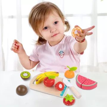 Tooky Toy: Ovocná krájecí sada, dřevěná - .obrázek