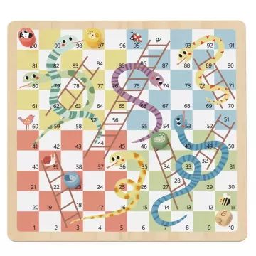 Tooky Toy: 2 en 1 Quién ríe al último, Serpientes y escaleras - juego de mesa - .imagen