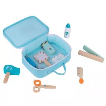 Tooky Toy: set de joacă coafor, lemn - 11 piese - .foto