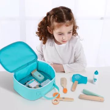 Tooky Toy: Mini Friseur-Set, Holz - 11 Teile - . bild aus