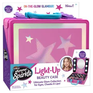 Shimmer 'n Sparkle: Szépségbőrönd tükörrel és világítással - . kép
