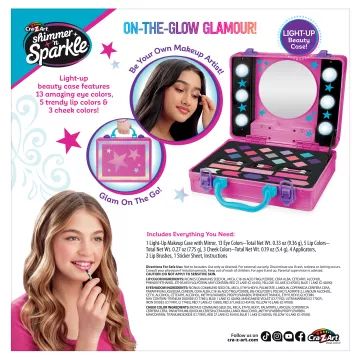 Shimmer 'n Sparkle: Szépségbőrönd tükörrel és világítással - . kép