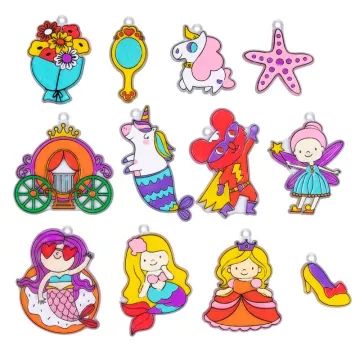 Tookyland: Conjunto de Pintura em Vidro – Princesas - .Imagem