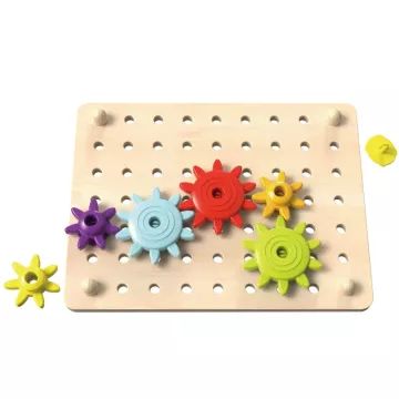 Tooky Toy: Rozwijająca gra mozaika zębatkowa - .zdjęcie 