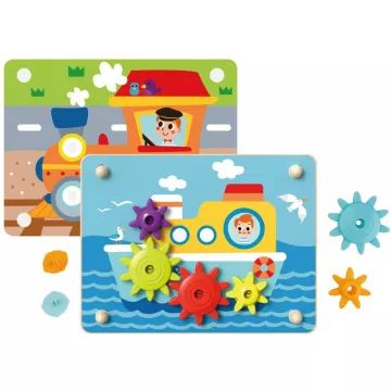 Tooky Toy: Rozwijająca gra mozaika zębatkowa - .zdjęcie 