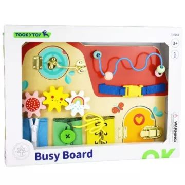 Tooky Toy: Πίνακας δραστηριοτήτων με ζωάκια σε σχήμα σπιτιού - .εικόνα