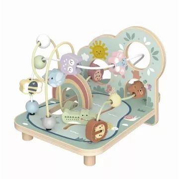 Tooky Toy: Gozdni živalski labirint za dojenčke – les