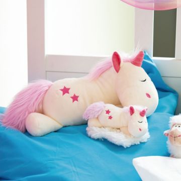 Nici: Alvó Theodor unikornis plüssfigura - 16 cm - . kép
