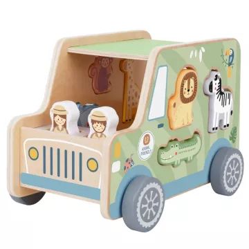 Tooky Toy: Conjunto de Safari, madeira - .Imagem