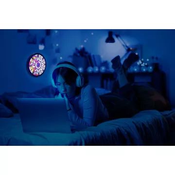 Woensdag: Mozaïeklamp (venster) - .afbeelding