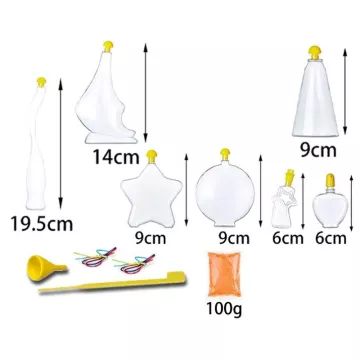 Karácsonyi homok üvegdísz készítő készlet - . kép