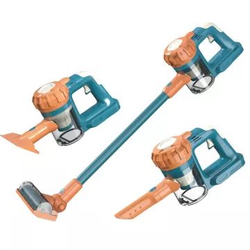 3-in-1 elektrische mini speelgoedstofzuiger - blauw-oranje - .afbeelding