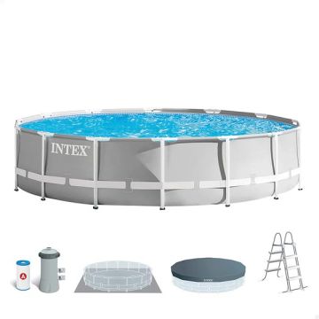 Intex: Prism Frame fémvázas prémium medence szett - 457 x 107 cm, CSOMAGOLÁSSÉRÜLT - . kép