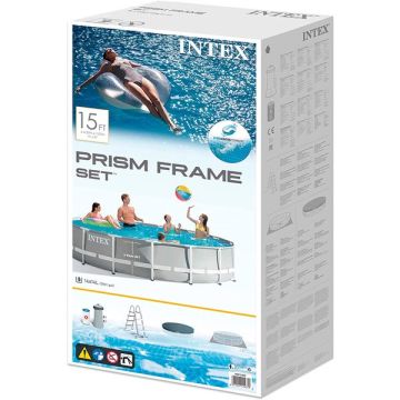 Intex: Prism Frame fémvázas prémium medence szett - 457 x 107 cm, CSOMAGOLÁSSÉRÜLT - . kép