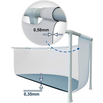 Intex: Prism Frame fémvázas prémium medence szett - 457 x 107 cm, CSOMAGOLÁSSÉRÜLT - . kép