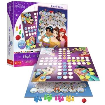 Trefl: Disney hercegnők 2 az 1-ben társasjáték - . kép