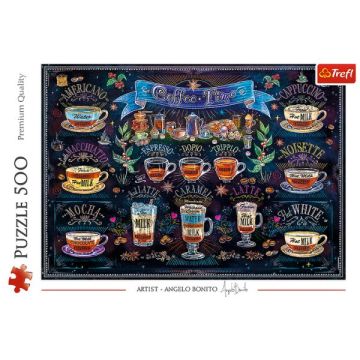Trefl: Kávéidő puzzle - 500 darabos - . kép