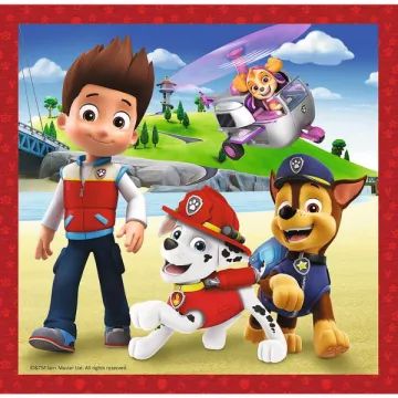 Trefl: Paw Patrol 3 v 1 puzzle, šťastní psi - 20, 36, 50 dielikov - .Obrázok